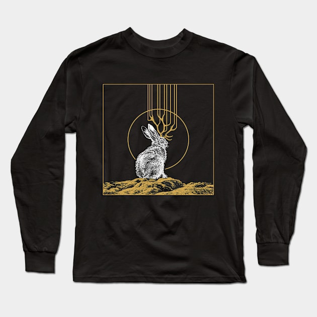 Jackalope Long Sleeve T-Shirt by vvilczy